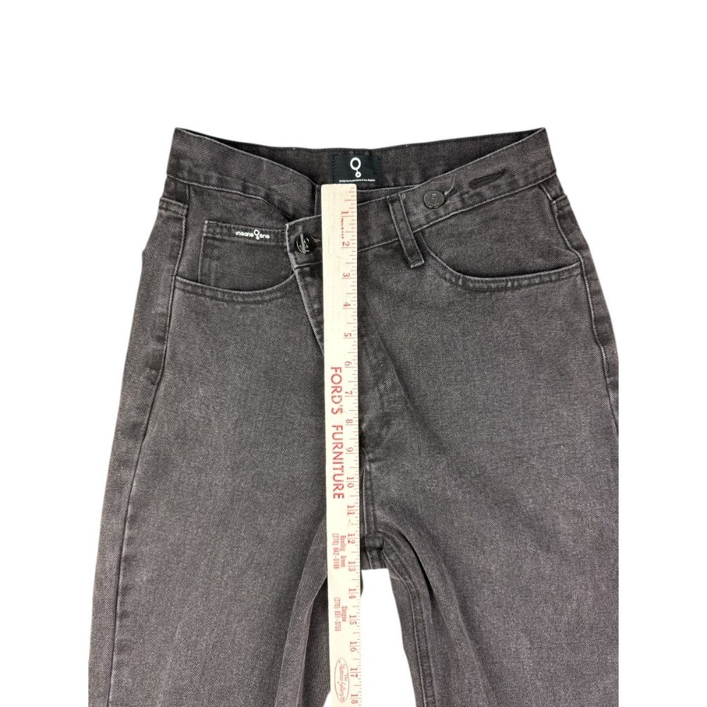 Insane Gene Crossover High Rise Straight Leg Jeans Charcoal Gray Women's Size‎ 3 - Picture 4 of 10